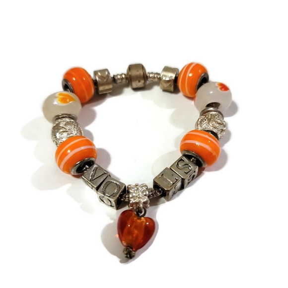 University of Tennessee Vols charm bracelet. 7" - Picture 2 of 8